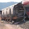 Vista del tren Iryo accidentado en Adamuz
