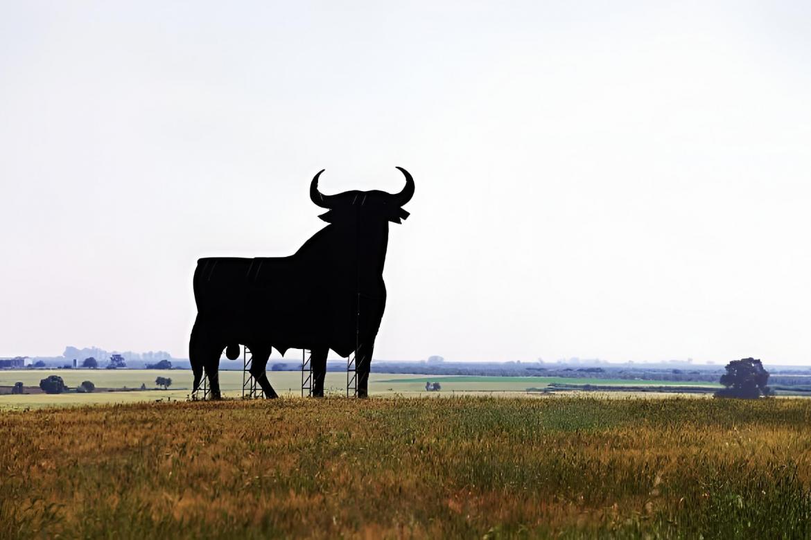 El mítico toro de Osborne, esa silueta negra de un toro que se encuentra por las carreteras de España