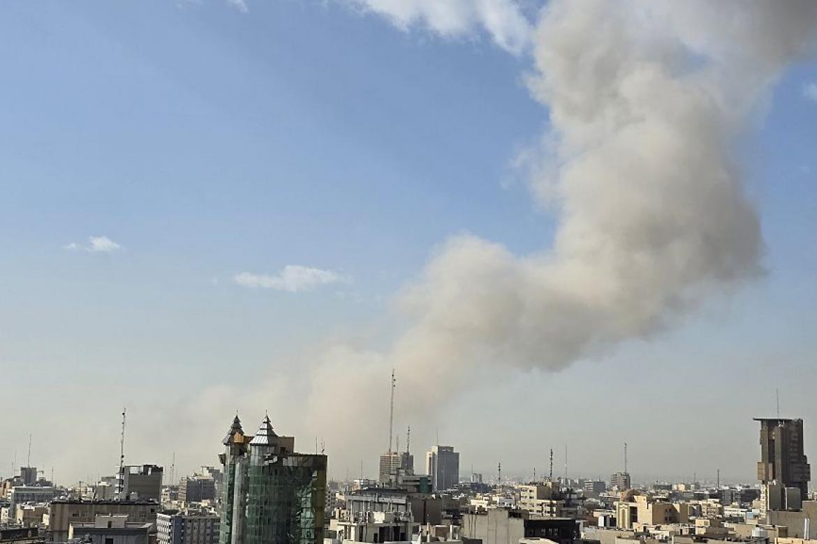 Explosión en Teherán (Irán) este 28 de febrero de 2026.