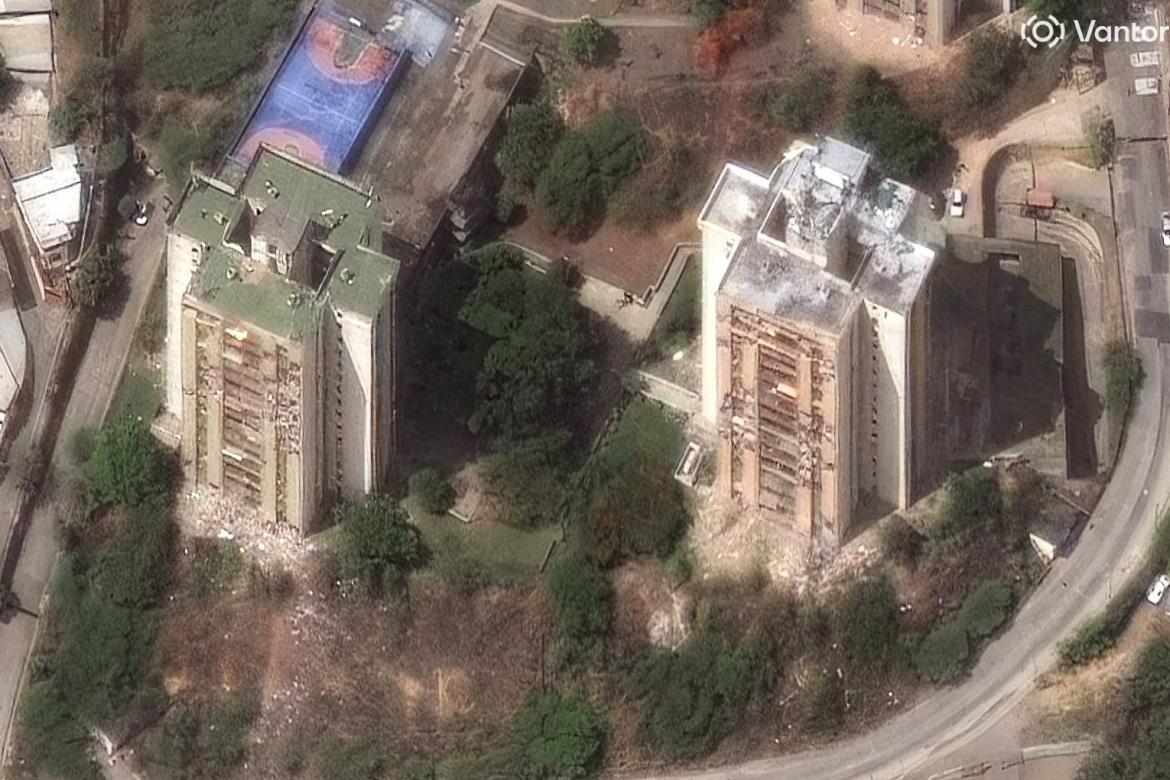 Varios edificios de La Guaira (Venezuela), muy afectados tras los terremotos de 7,2 y 7,5 de magnitud