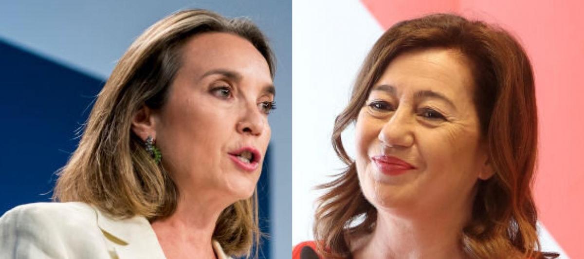 Las candidatas a presidir el Congreso del PP y PSOE, Cuca Gamarra y Francina Armengol; en sendas imágenes de archivo.