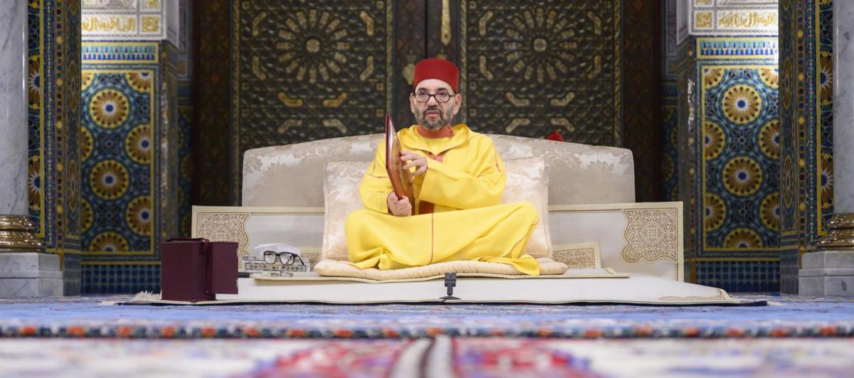 El rey de Marruecos, Mohamed VI, en una ceremonia religiosa