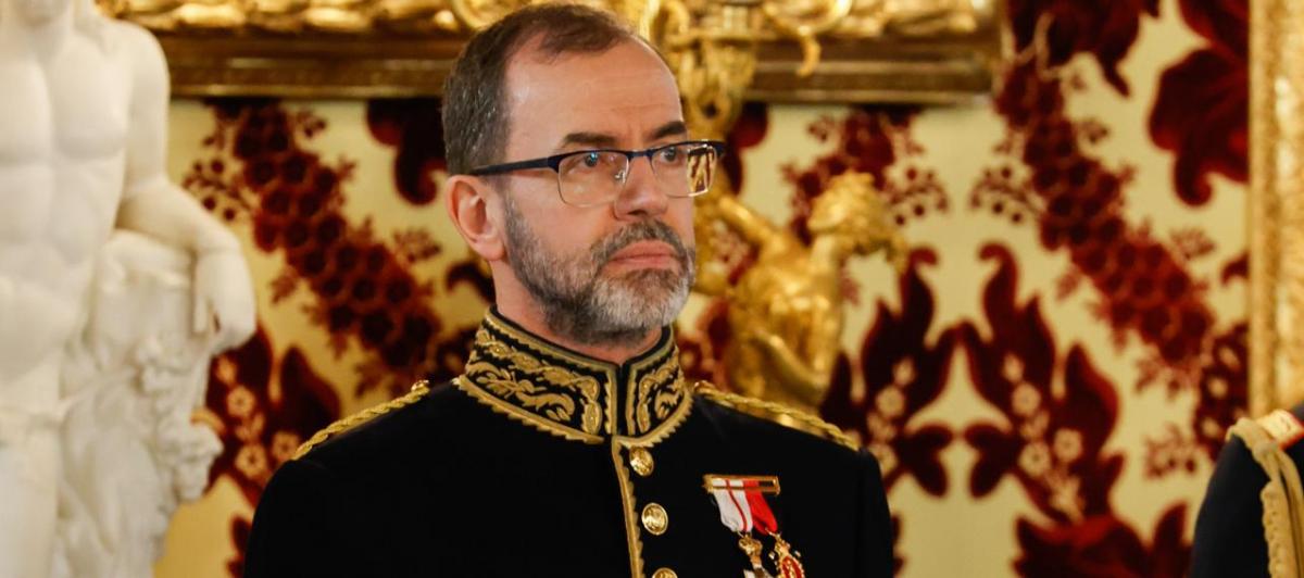 Camilo Villarino, en la presentación de cartas credenciales en el Palacio Real el 21 de febrero de 2024.