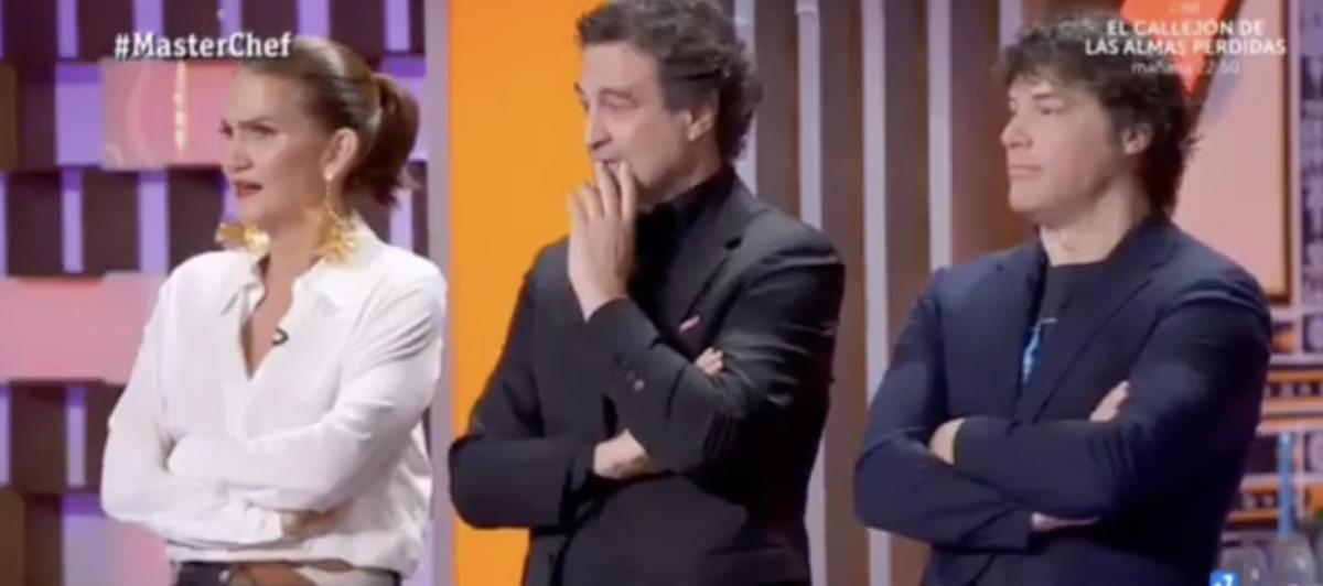 El jurado de 'MasterChef', en la última entrega del programa.