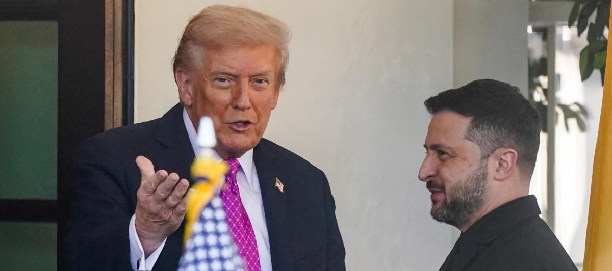 Donald Trump recibe a Volodimir Zelenski en la Casa Blanca este 17 de octubre