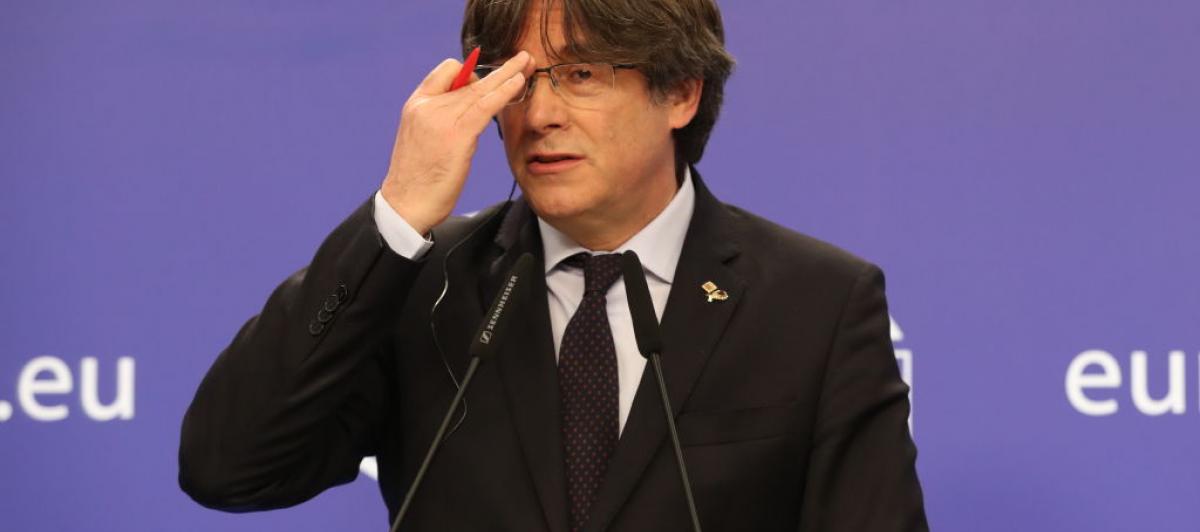 Carles Puigdemont, en el Parlamento Europeo