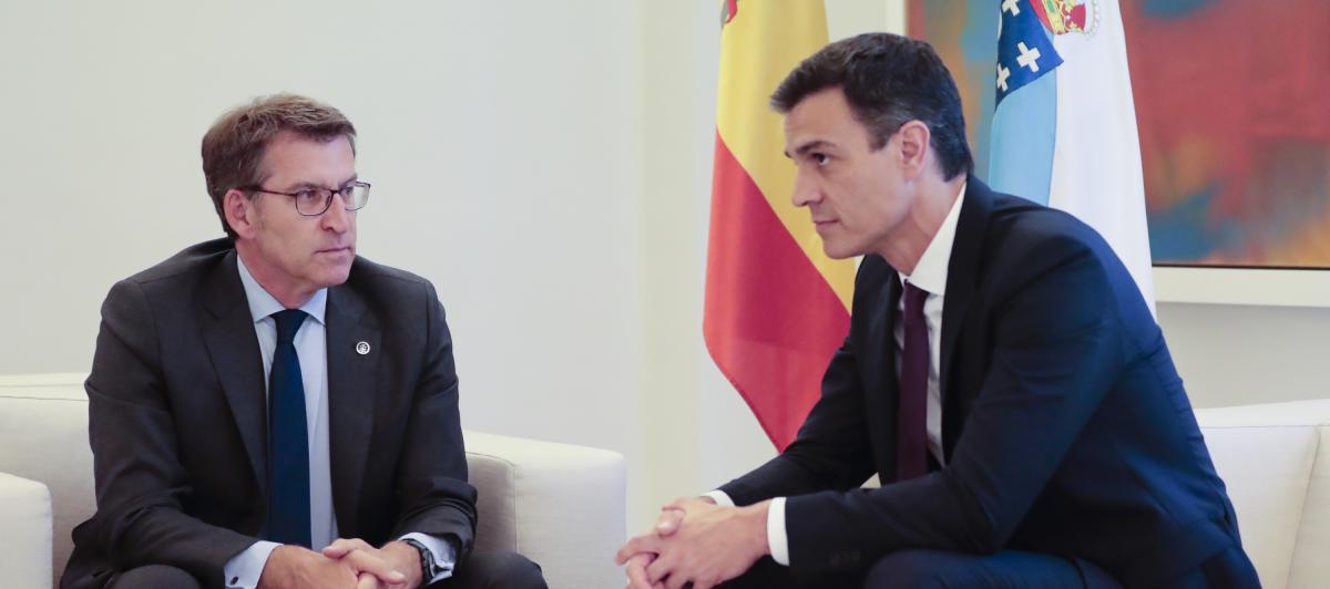 Alberto Nuñez Feijóo y Pedro Sánchez.
