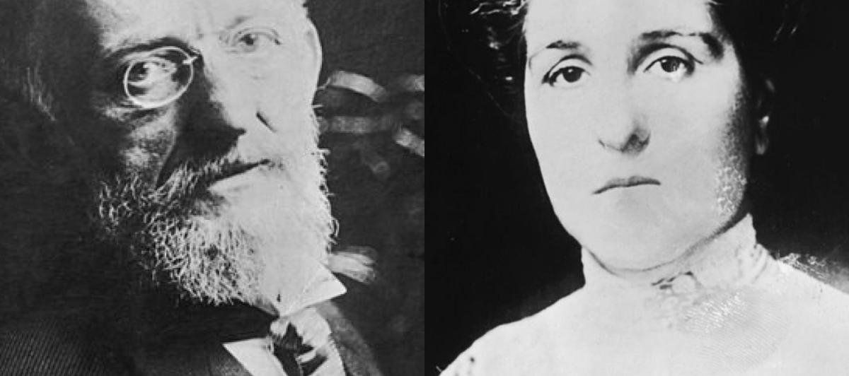 Isidor e Ida Straus, pasajeros del Titanic.