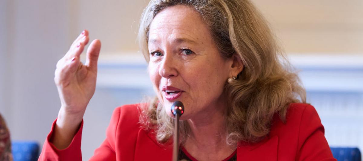 La vicepresidenta primera del Gobierno y ministra de Asuntos Económicos, Nadia Calviño.