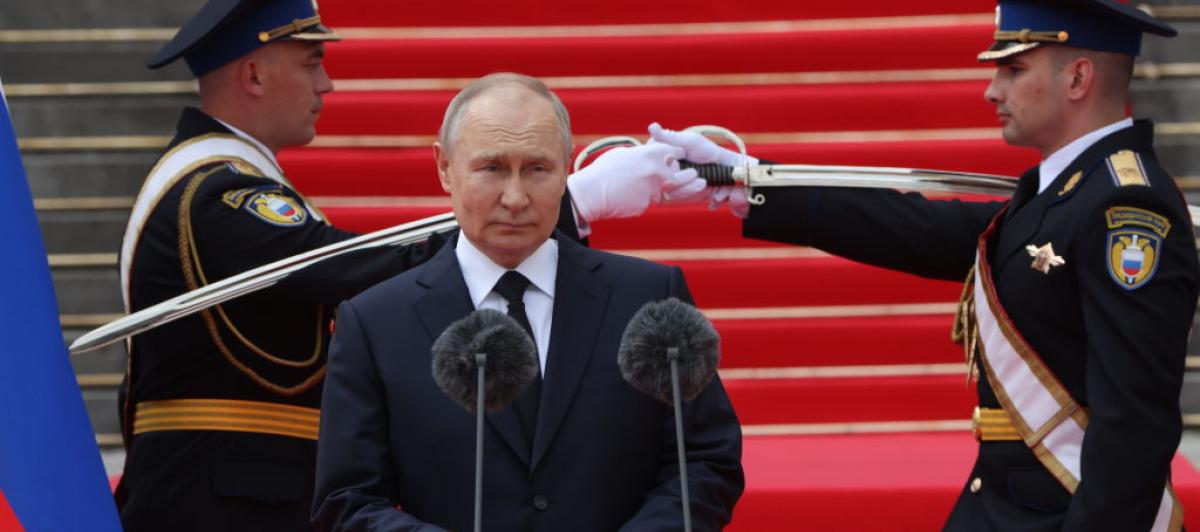 Putin, durante su discurso ante las élites militares