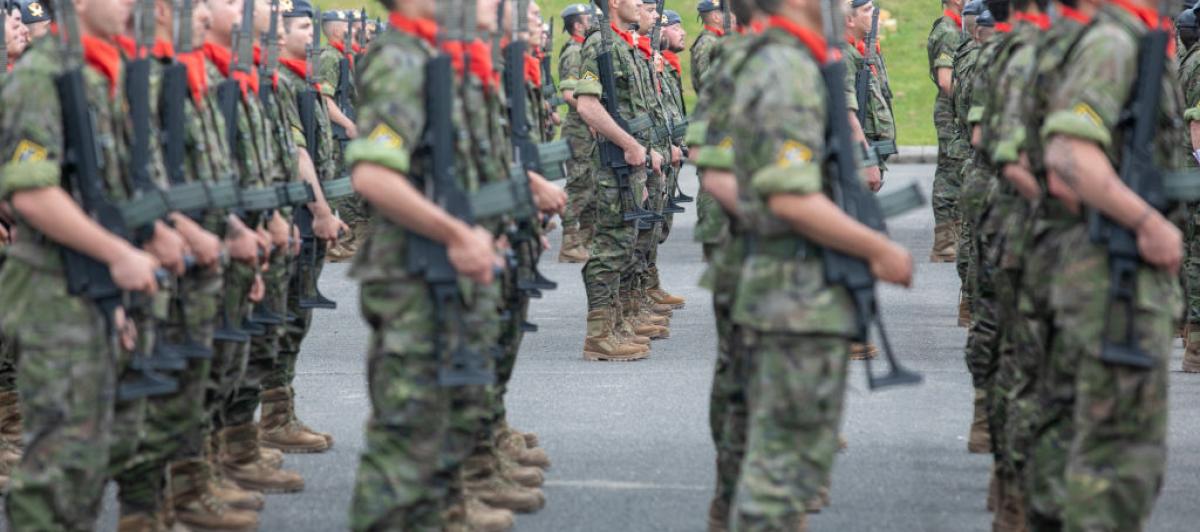 Desfile militar en Siero, (Asturias).