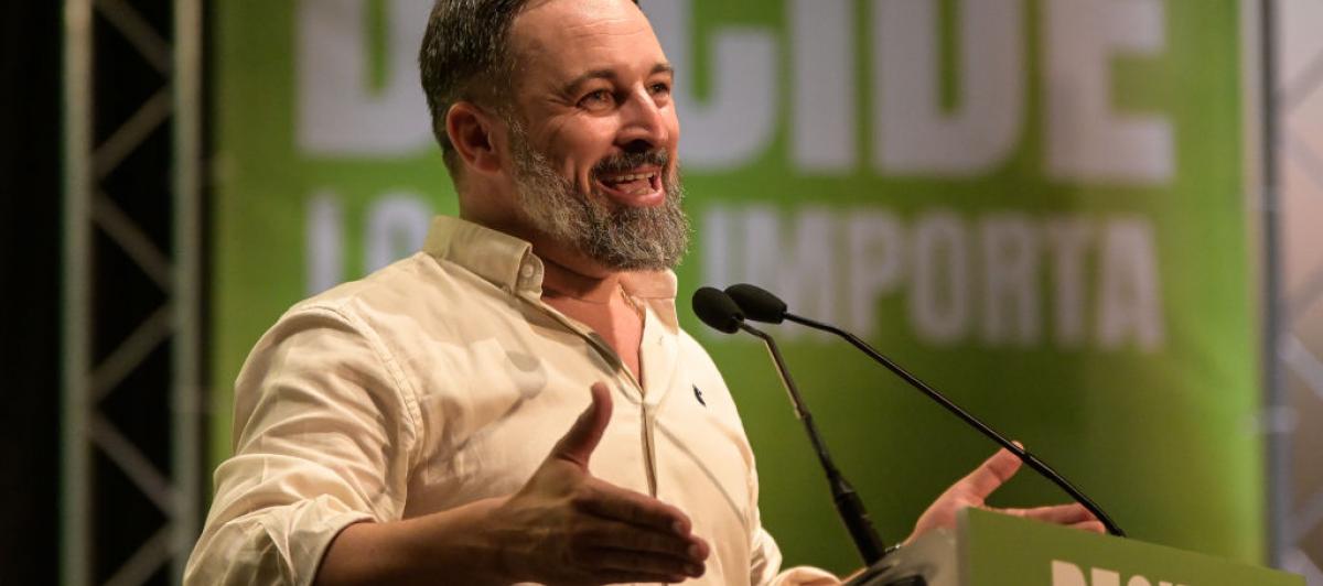 El líder de Vox, Santiago Abascal.