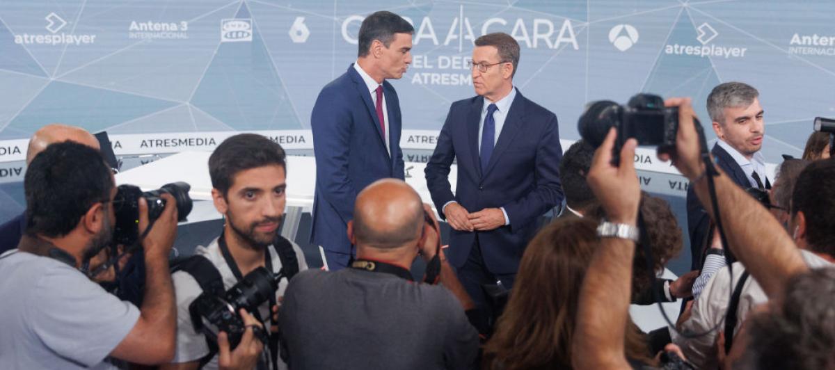 Sánchez y Feijóo, en la previa del cara a cara