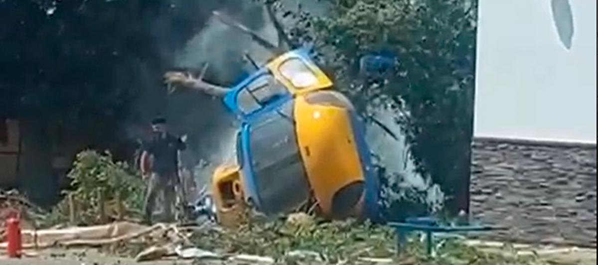 El helicóptero de la DGT.