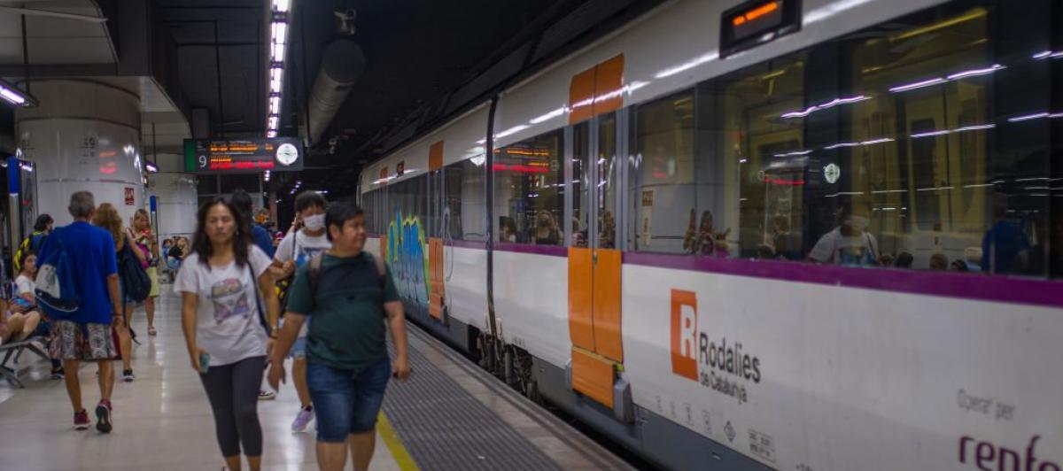 Imagen de archivo de la estación de Sants, Barcelona.