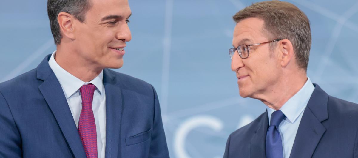 Pedro Sánchez y Alberto Núñez Feijóo.