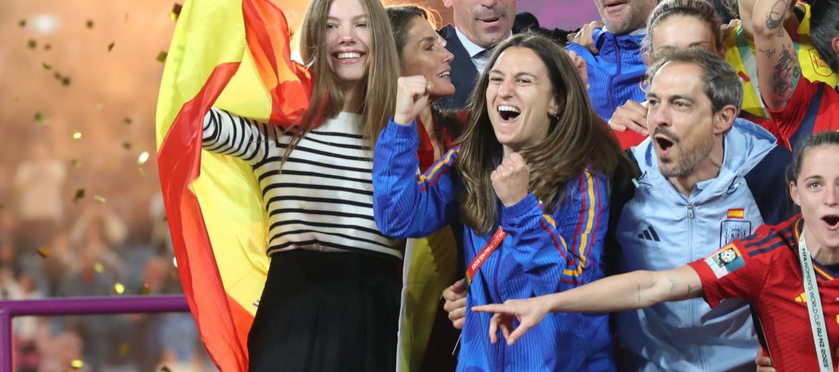La infanta Sofía, en la final del Mundial de fútbol femenino.