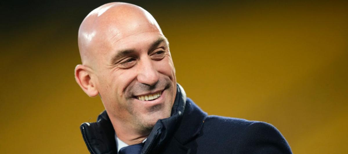 Luis Rubiales, en un momento previo a la final del Mundial de Fútbol femenino que ganó España.