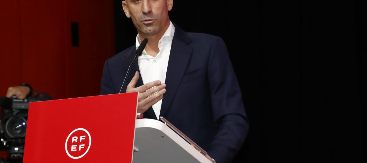 El presidente de la Real Federación Española de Fútbol, Luis Rubiales