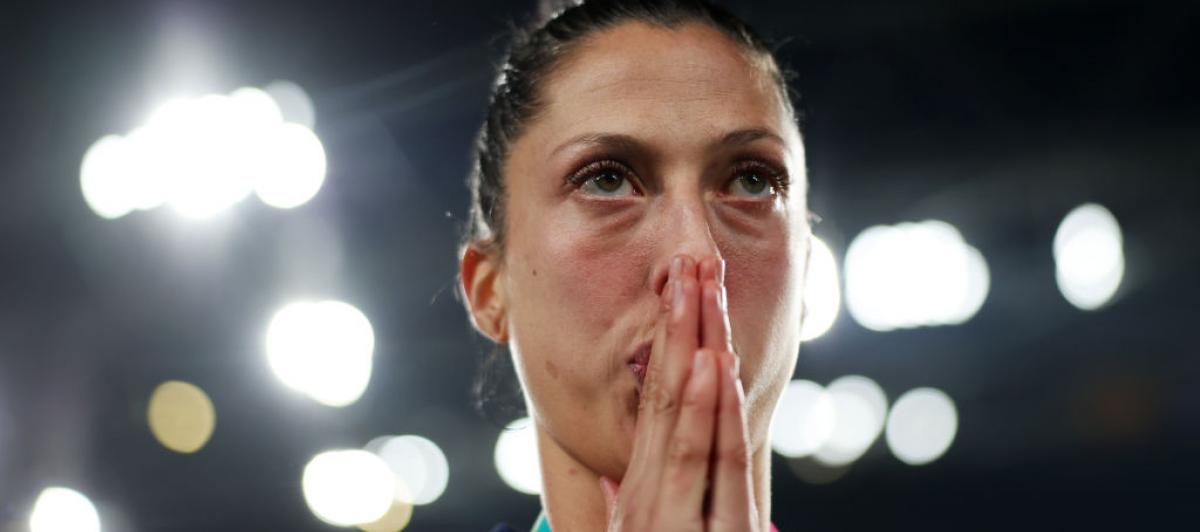 Jenni Hermoso, emocionada tras ganar el Mundial
