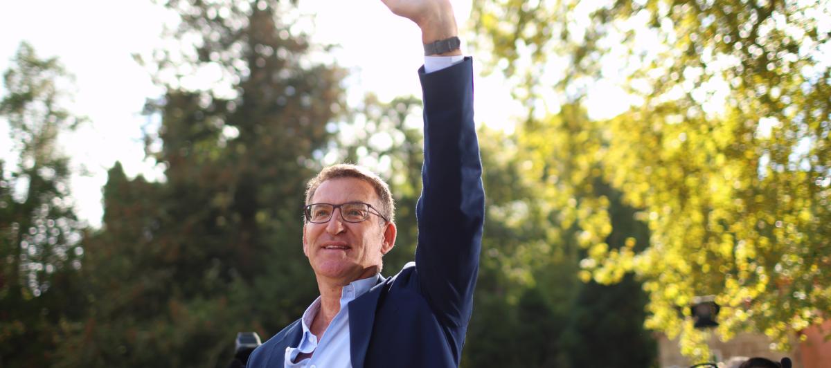 El líder del PP, Alberto Núñez Feijóo.