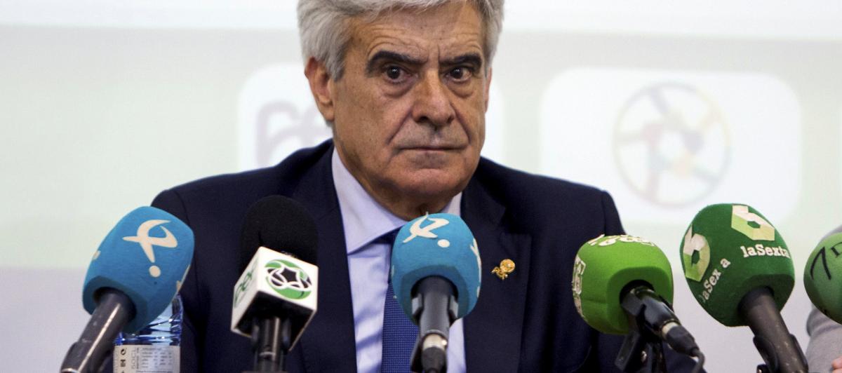 Pedro Rocha Junco, presidente interino de la Real Federación Española de Fútbol (RFEF)