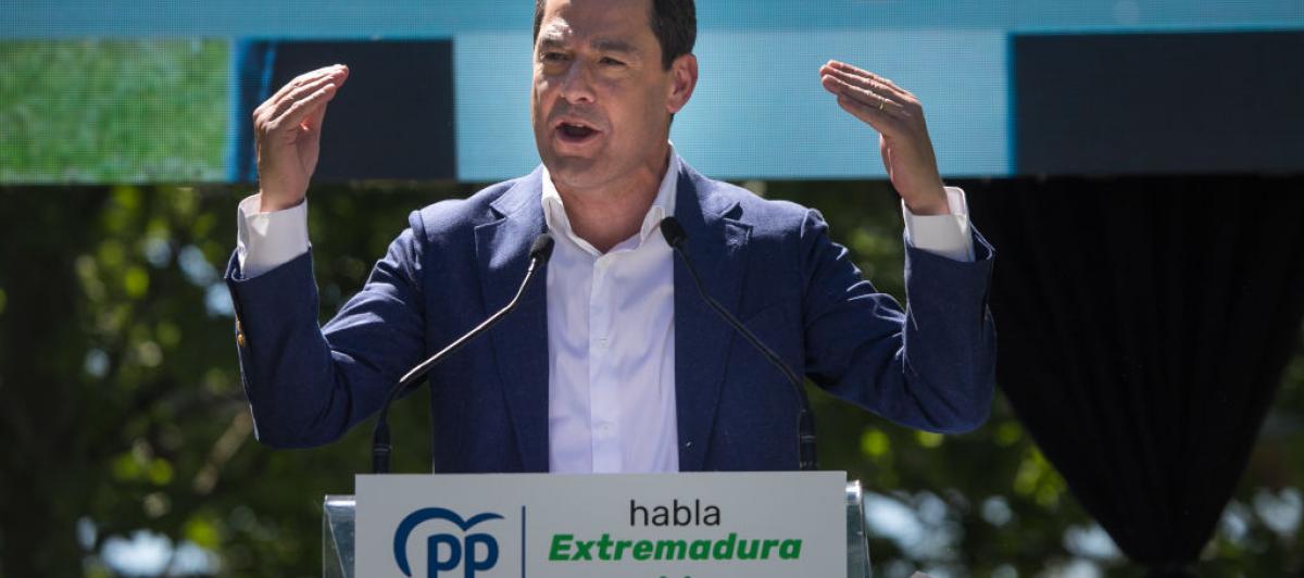 Juan Manuel Moreno Bonilla, mandatario andaluz, en una imagen de archivo.