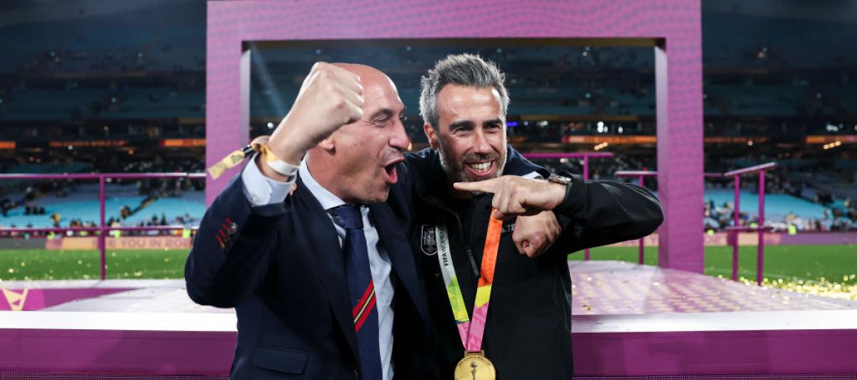 Luis Rubiales y Jorge Vilda, en una imagen de archivo de la celebración del Mundial de Fútbol femenino en Sídney.