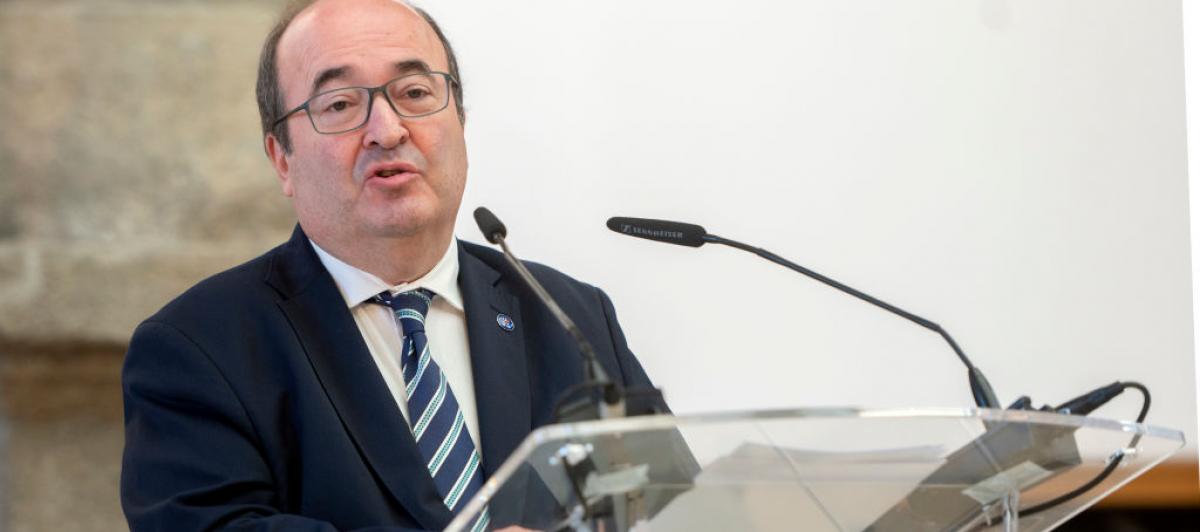 Miquel Iceta, ministro de Cultura y Deporte, en una imagen de archivo.