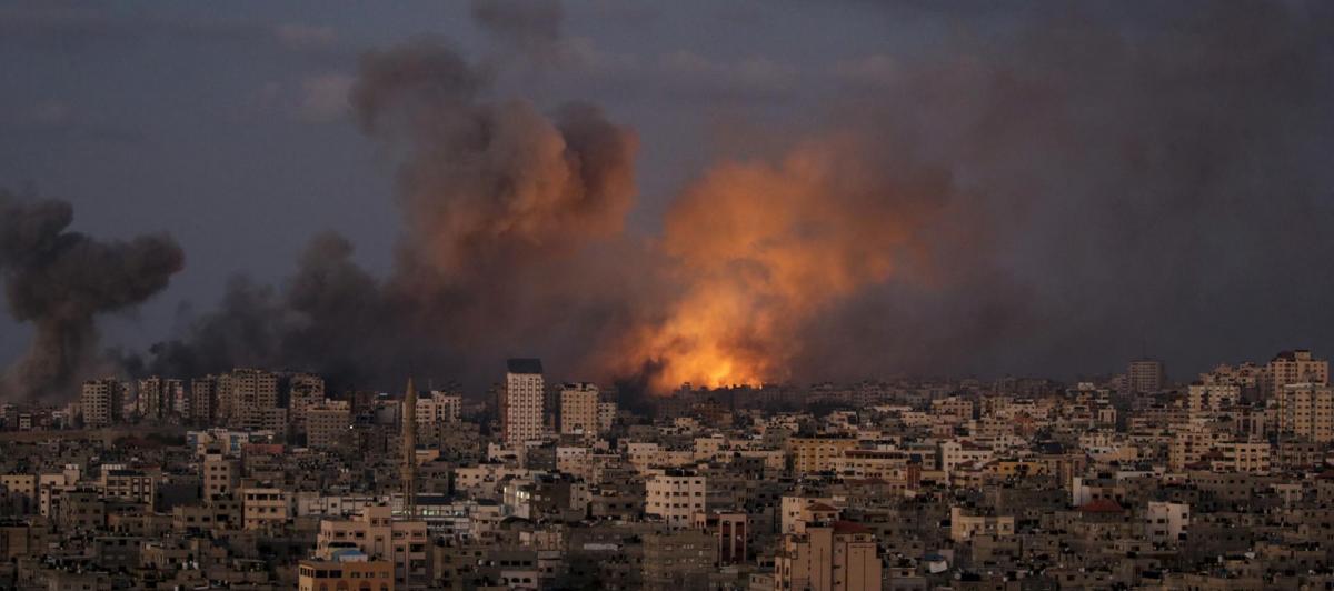 Imagen del último bombardeo de Israel sobre Gaza.