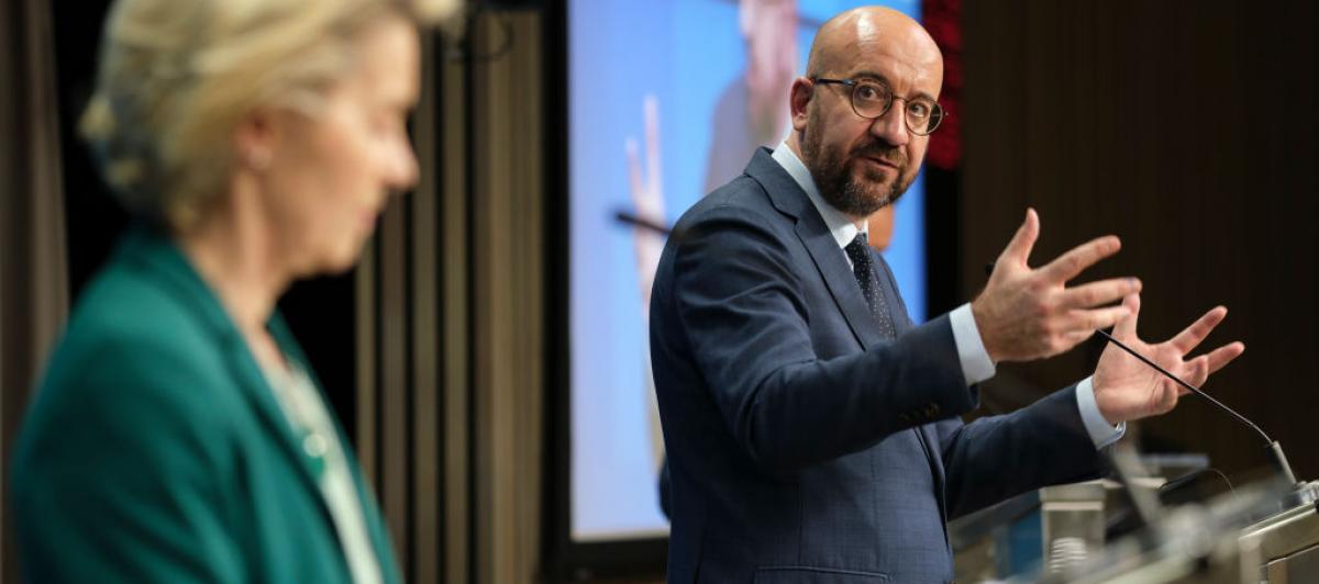 Ursula Von der Leyen y Charles Michel, en una comparecencia conjunta