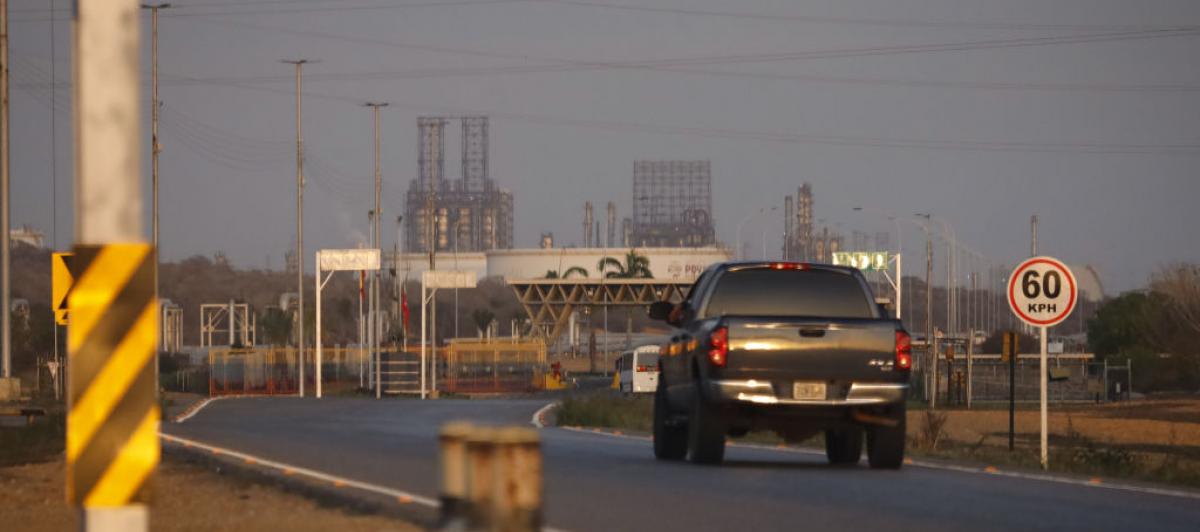 Producción de petróleo en Venezuela.