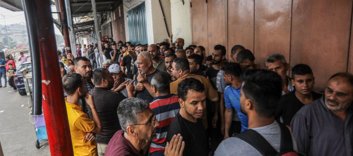Ciudadanos en Gaza.