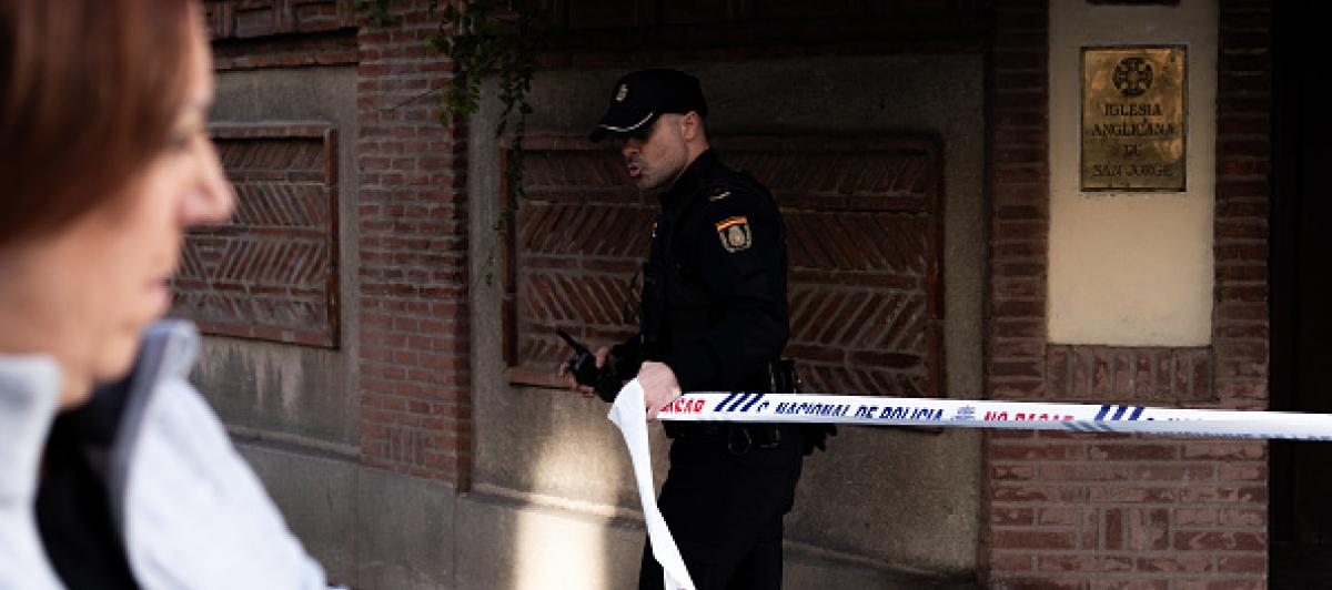 Dispositivo policial en la calle madrileña Núñez de Balboa tras el disparo al expresidente del PP catalán y cofundador de Vox Alejo Vidal-Quadras.