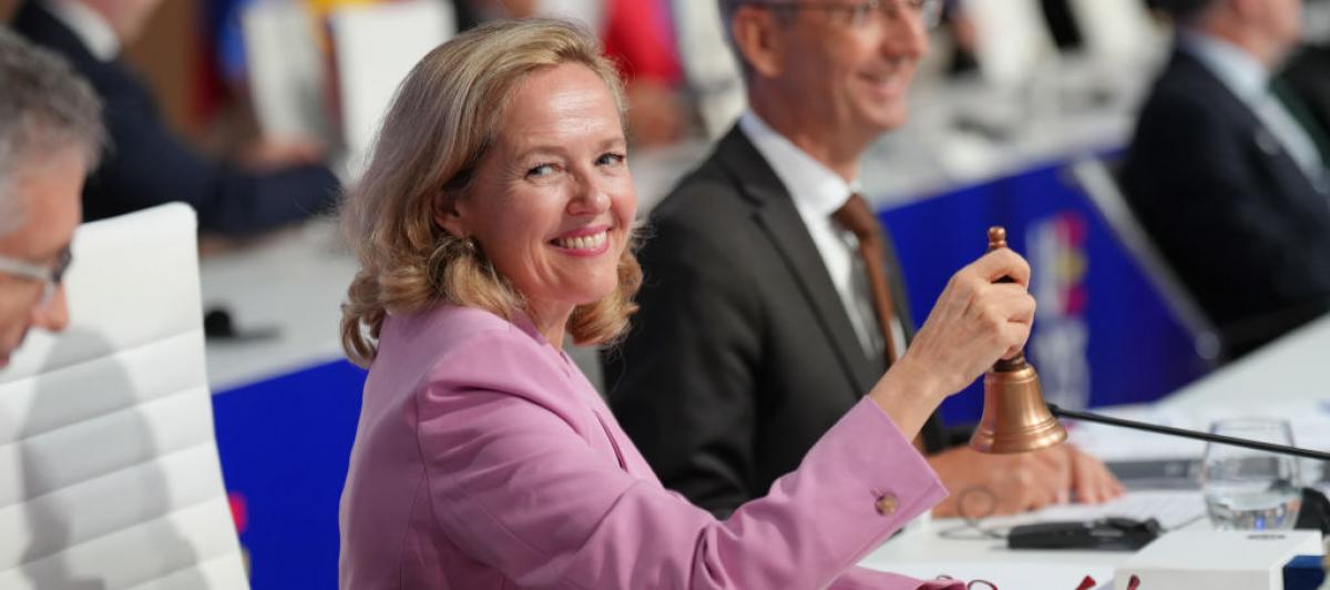 La vicepresidenta primera del Gobierno y ministra de Economía, Nadia Calviño.