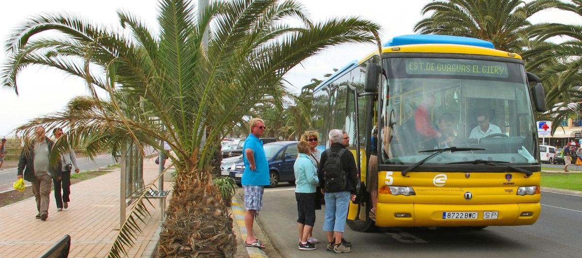 Guaguas municipales en Canarias