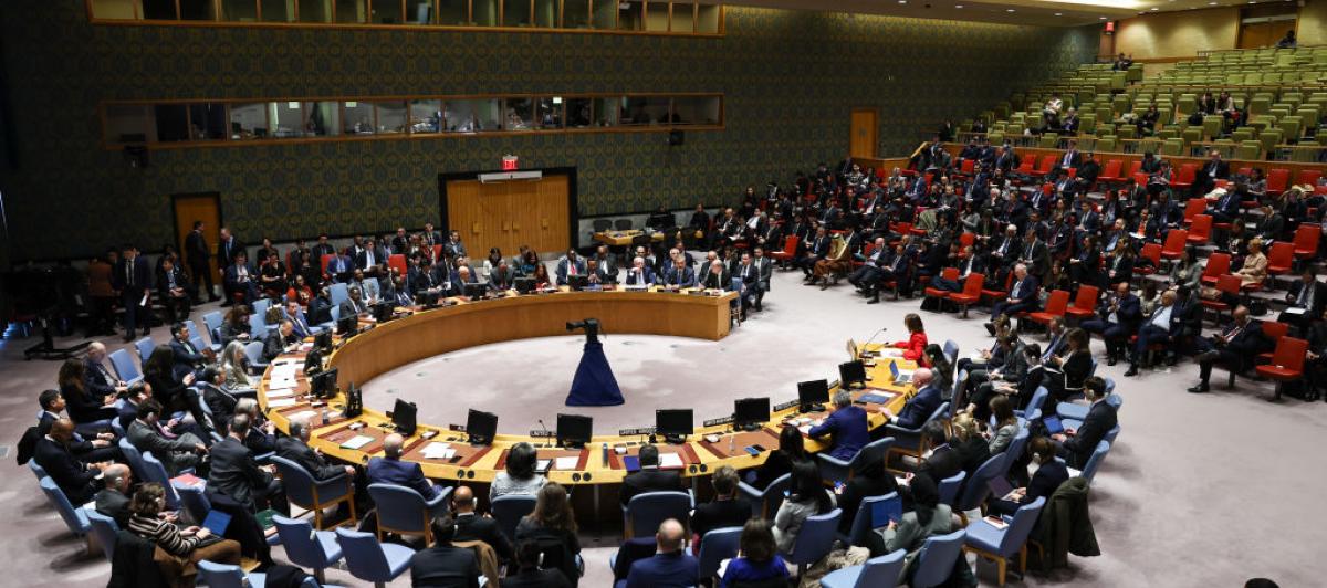 Encuentro del Consejo de Seguridad de la ONU en Nueva York.