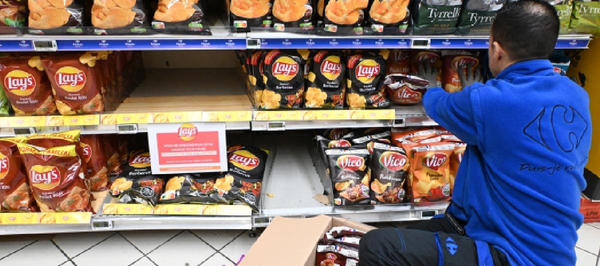 Productos de PepsiCo en un Carrefour francés.