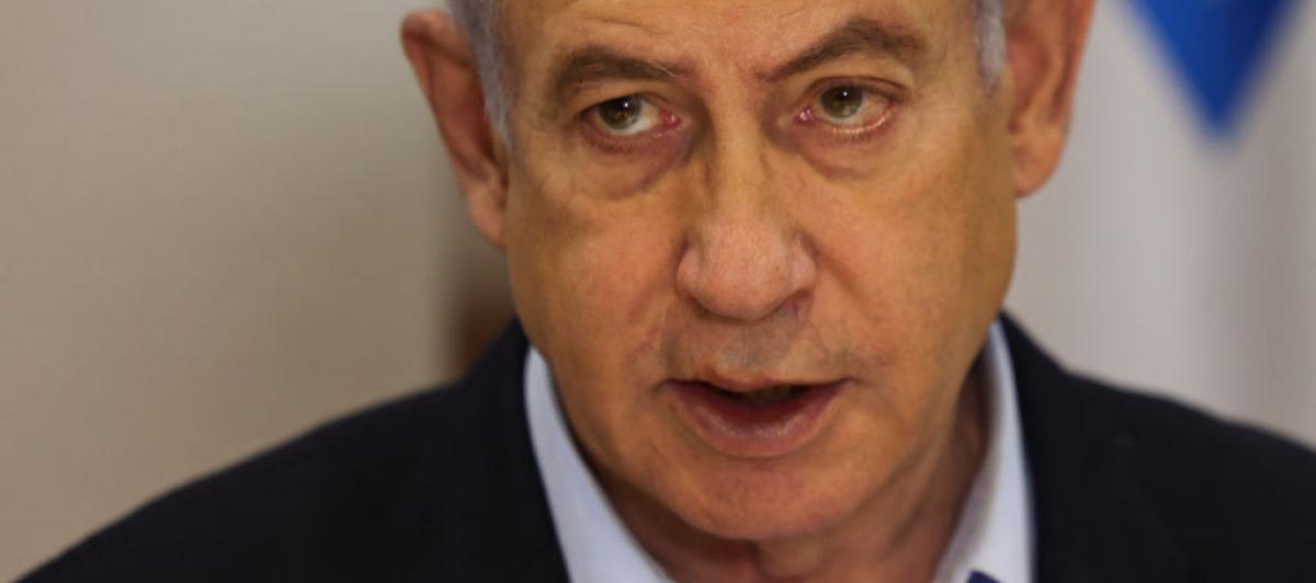 Benjamin Netanyahu, en una reunión de su gabinete a comienzos de 2024