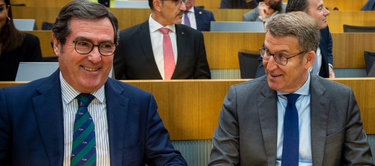 Antonio Garamendi y Alberto Núñez Feijóo