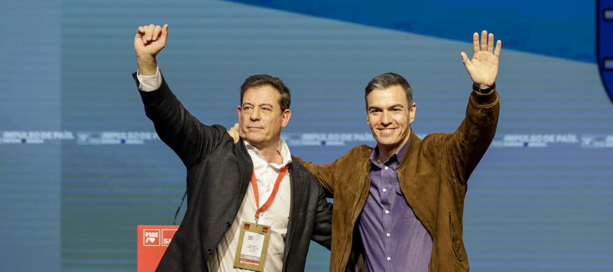 Pedro Sánchez y José Ramón Gómez Besteiro.