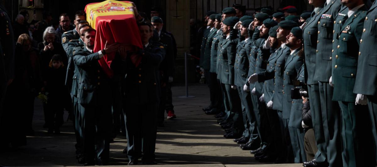 Funeral por uno de los guardias civiles asesinados en Barbate