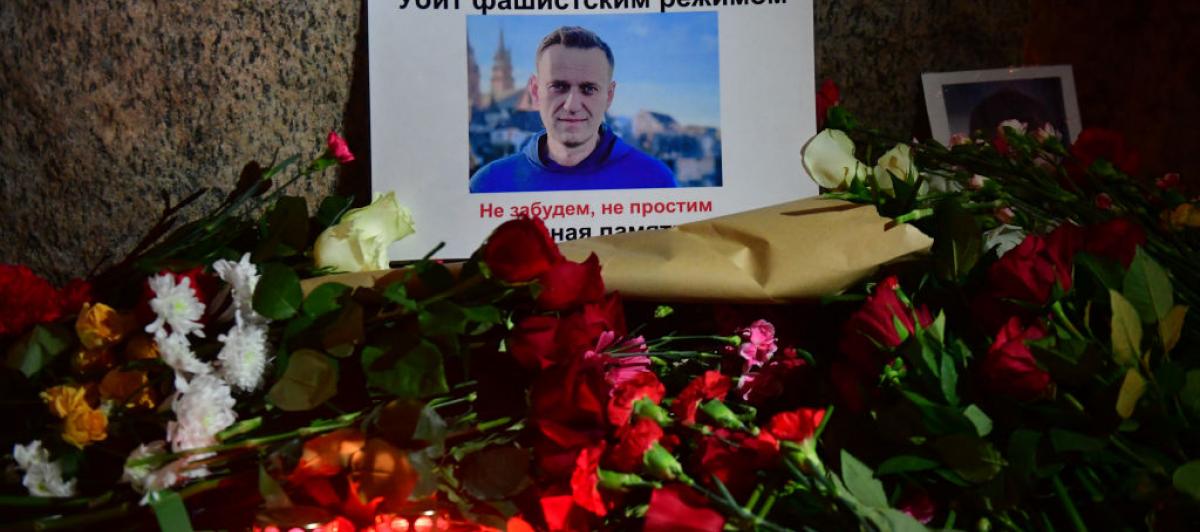 Memorial en recuerdo a Alexéi Navalni en Rusia