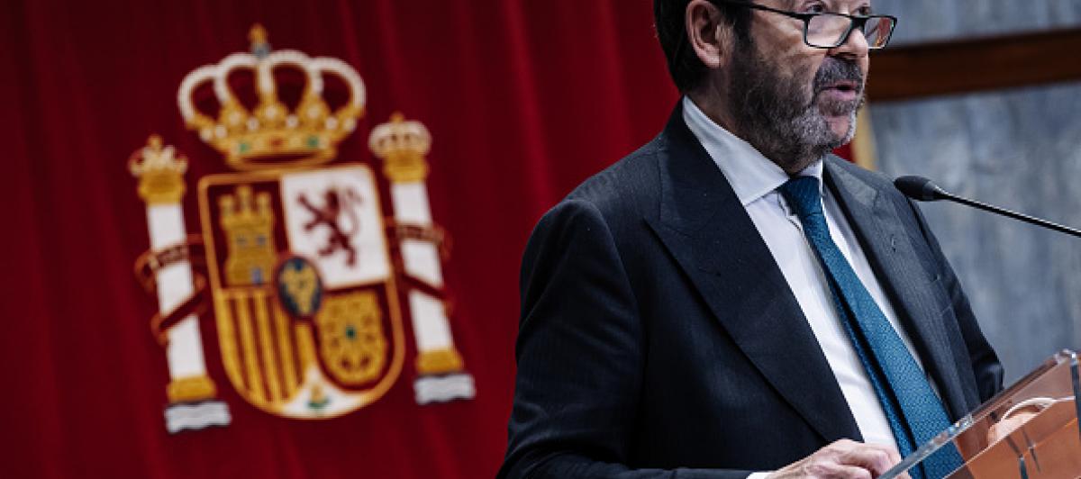 El presidente en funciones del CGPJ, Vicente Guilarte, en una imagen de archivo.