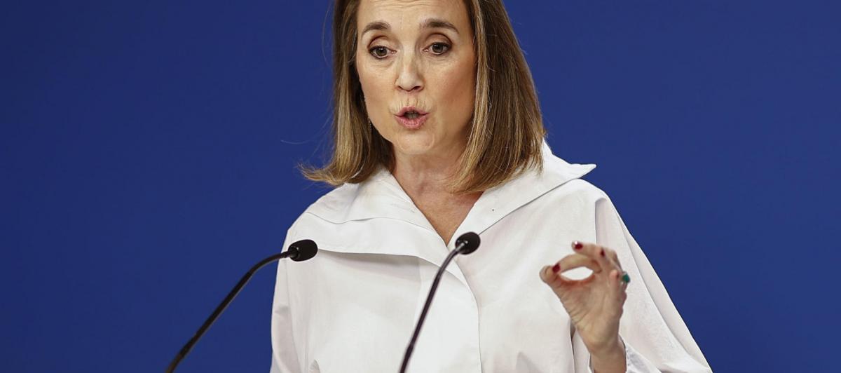 La secretaria general del PP, Cuca Gamarra, en una imagen de archivo.