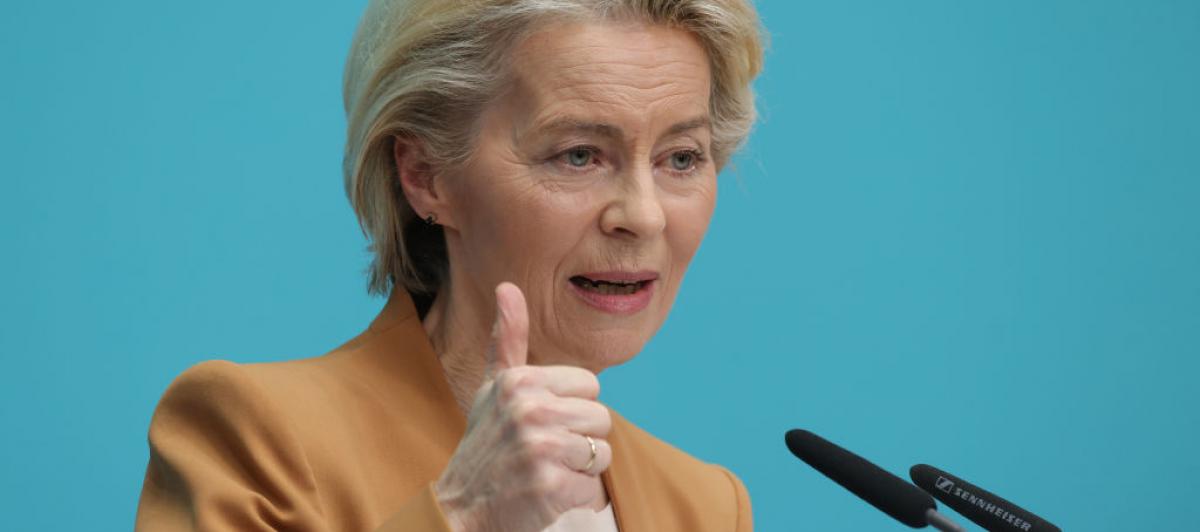 Von der Leyen, en una conferencia