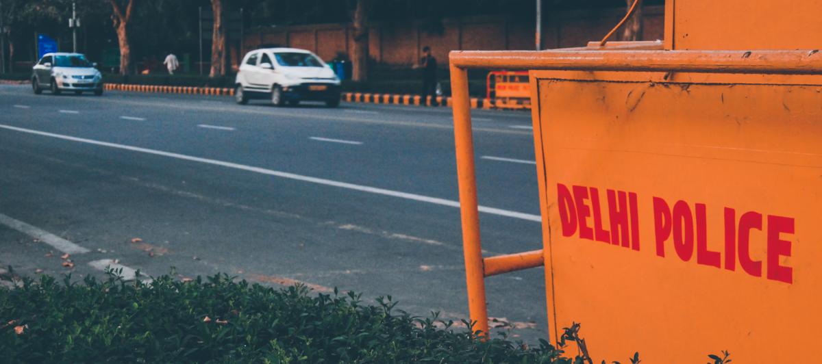 Policía en la India.