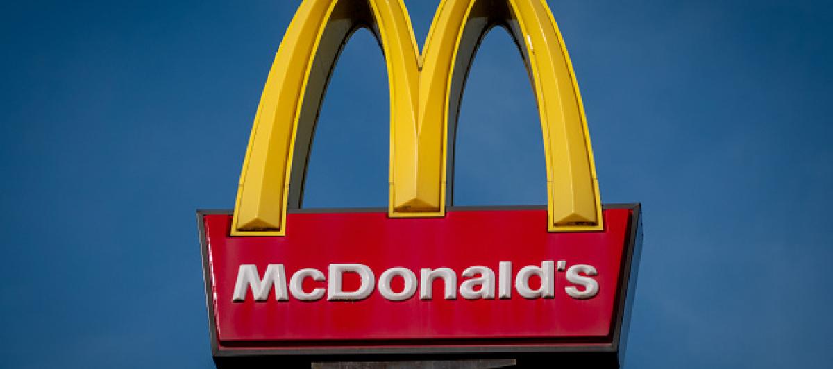 Imagen de archivo de un letrero de McDonalds.