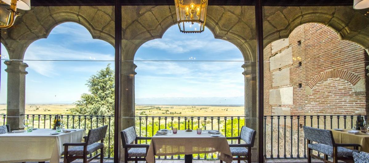 Terraza del parador de Oropesa.