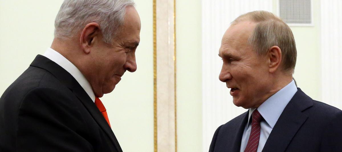 Benjamin Netanyahu y Vladimir Putin.